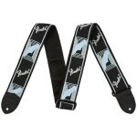 Tracolla FENDER Fascia Monogrammed Black / Light Grey / Blue