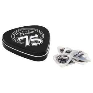 FENDER 75th Anniversary Pick Tin White Pearl (18)