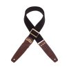 TRACOLLA MAGRABO 241115M COTTON NERO 5CM TERMINALI MARRONE SCURO