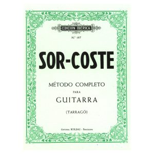 Metodo completo para guitarra (coste) - Sor Ed. Ricordi (Spagna)