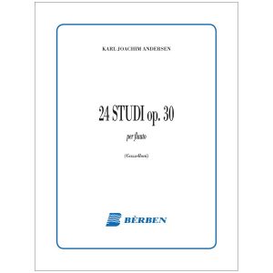 24 Studi Op 30  - Jarl Joachim Andersen Ed. Berben S.R.L.