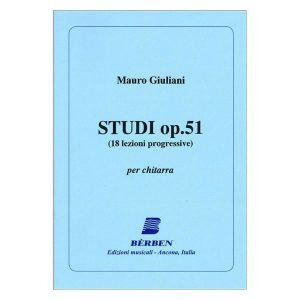Studi Op. 51 - Mauro Giuliani Ed. Berben S.R.L.