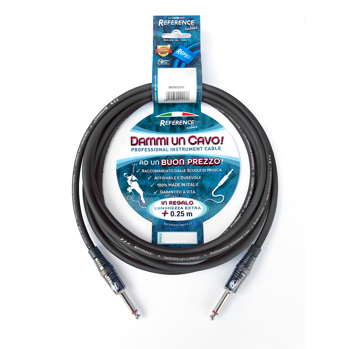 REFERENCE "dammi un cavo" Jack Jack Black 3,25 mt