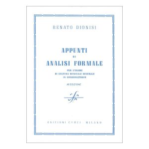 Appunti Di Analisi Formale  - Renato Dionisi Ed. Edizioni Curci