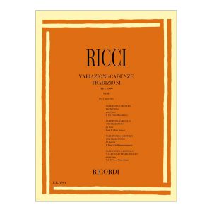 Variazioni - Cadenze Tradizioni per Canto Vol II - L. Ricci Ed. Ricordi