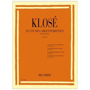 20 Studi Caratteristici Per Clarinetto - Hyacinthe-Eléonore Klosé Ed. Ricordi