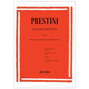 Raccolta di studi per oboe utili ad un primo e contemporaneo sviluppo dell'agilità e del canto - G. Prestini Ed. Ricordi