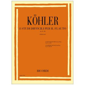 Studi Op. 33 Volume III: 8 Studi Difficili - E. Kohler Ed. Ricordi