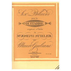 Sei preludi op. 83 - Giuliani Ed. Ricordi