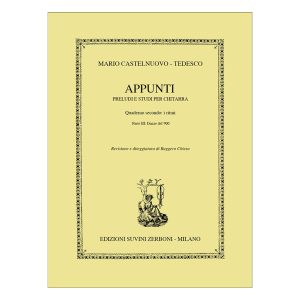 Appunti 4 Danze Del Novecento  - Mario Castelnuovo-Tedesco Ed. Edizioni Suvini Zerboni