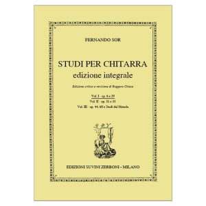 Studi Per Chitarra Vol. 1  - Fernando Sor Ed. Edizioni Suvini Zerboni