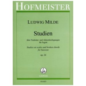 Studien uber Tonleiter- und Akkordzerlegungen op. 24 - Ludwig Milde Ed. Friedrich Hofmeister Musikverlag
