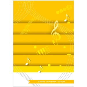 Quaderno di Musica Pentagrammato 12 Righi 64 pagine - Carta Bianca