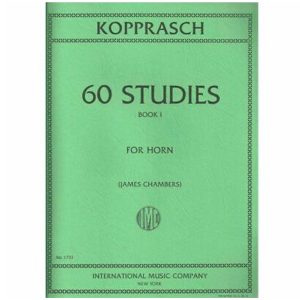 60 Studi Vol. 1 (Chambers)  - C. Kopprasch Ed. International Music Company