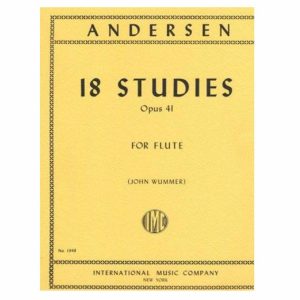 18 Studi Op. 41 (Wummer)  - Joachim Andersen Ed. International Music Company