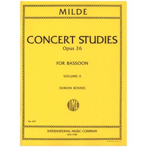 Studi Da Concerto (50) Op. 26 Vol. 2 (Kovar) - Ludwig Milde Ed. International Music Company