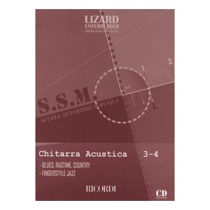 Chitarra Acustica - Vol. 3-4 Folk, Blues, Ragtime, Country, Fingerstyle Jazz - Davide Mastrangelo Ed. Ricordi