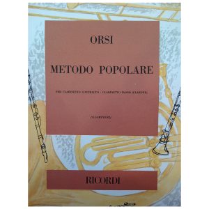 Metodo popolare (per clarinetto basso) - Orsi Ed. Ricordi