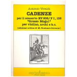 Cadenze per il concerto RV208/FI, 138 - Antonio Vivaldi Ed. Pizzicato