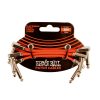 ERNIE BALL 6401 Flat Ribbon Patch Cable Red 7,62cm 3-Pk