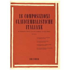 18 Composizioni Clavicembalistiche Italiane  -  Ed. Ricordi