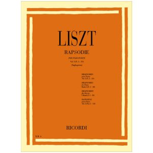 19 Rapsodie Ungheresi, 1 Rapsodia Spagnola: Vol. 1 Per Pianoforte - Franz Liszt Ed. Ricordi