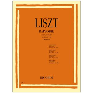 19 Rapsodie Ungheresi, 1 Rapsodia Spagnola: Vol. 2 Per Pianoforte - Franz Liszt Ed. Ricordi