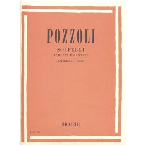 Solfeggi Parlati E Cantati Appendice al 1° corso  - Ettore Pozzoli Ed. Ricordi