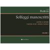 Solfeggi Manoscritti Vol. 1  - Carlo Pedron Ed. Volonté e Co