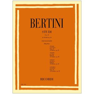 25 Studi Per Il 2° Grado Op. 29  - Enrico Bertini Ed. Ricordi