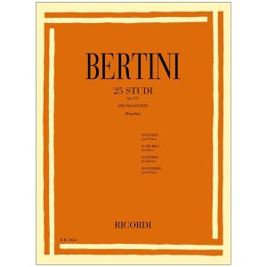 25 Studi Op. 137 Composti Espressamente Per Le Piccole Mani (Introduzione Al 1 Grado) - Enrico Bertini Ed. Ricordi