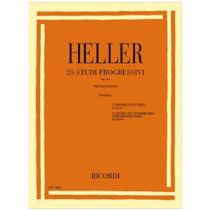 25 Studi Progressivi Op. 46 Per Pianoforte - Stephen Heller Ed. Ricordi