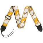 Tracolla FENDER Fascia Monogrammed White / Brown / Yellow