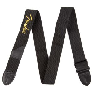 Tracolla FENDER Fascia in Poliestere per Chitarra/Basso Logo Yellow