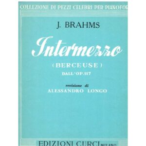 Intermezzo (Berceuse) dall'op.117 - Brahms Ed. Curci