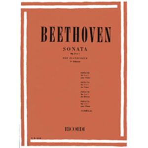 32 Sonate: N. 1 In Fa Min. Op. 2 N. 1  - Ludwig van Beethoven Ed. Ricordi