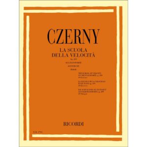 La Scuola Della Velocità Sul Pianoforte  - Carl Czerny Ed. Ricordi