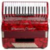 Fisarmonica STRADELLA FRATELLI CROSIO 37/96 7+2 Rossa 96 Bassi con Astuccio