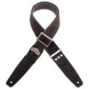 Tracolla MAGRABO Stripe SC Cotton Washed Nero 5 cm terminali Twinkle Nero, fibbia Recta Argento