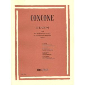 50 Lezioni Op.9 - Concone - Ed. Ricordi