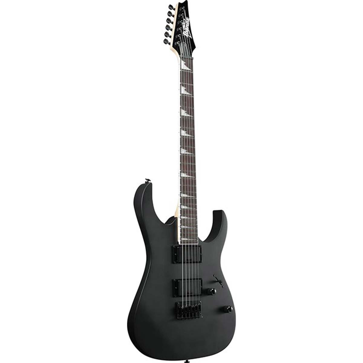 IBANEZ-GRG121DX-BKF-Black-Flat-front