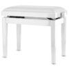 Panca per Pianofporte QN-202 Bianco Lucido