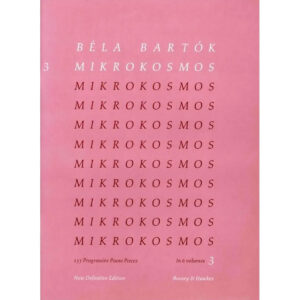 Mikrokosmos 3 - Béla Bartók Ed. Boosey and Hawkes