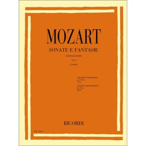 Sonate E Fantasie Volume I NN. 1 - 11 - Wolfgang Amadeus Mozart Ed. Ricordi