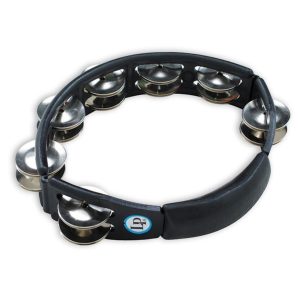 LATIN PERCUSSION Tamburelli Cyclops Handmodell Sonagli In Acero, Nero LP150