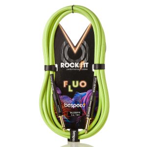 BESPECO RKJJ600FYE - Cavo fluo per strumento 6m – jack Ø 6,3 mm – jack Ø 6,3 mm
