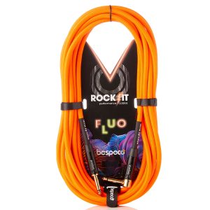 BESPECO RKJP600FOR - Cavo fluo per strumento 6m – jack Ø 6,3 mm – jack 90° Ø 6,3 mm